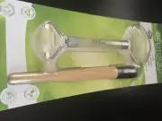 EcoTools Jade Roller Tool Duo For Face| Handcrafted Gemstone Handle 100% Jade