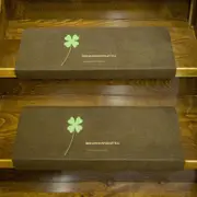 Self-adhesive Cling Non Slip Carpet Stair Treads - Luminous Four-leaf Clover