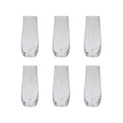 Alex Liddy Grand Cru 6 Piece Stemless Glass Flute Set 290ml