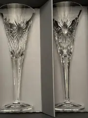 Waterford Millenium Collection Champagne Flutes Third Toast Health NIB