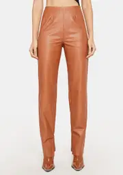 [4SI3NNA] Indie Vegan Leather Pants