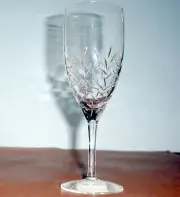 Wedgwood Jasper Conran Paper White Crystal Wine Glass 9-3/8"H Germany New No Box