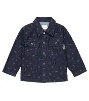 [The New Society] The New Society Cosmos printed denim jacket Y 8 blue
