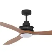 Mercator Clarence 56" ABS 3 Blade AC Ceiling Fan with 13W LED Tri Colour Light