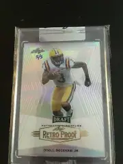 Odell Beckham Jr. 5/5 RC Rookie, 2014 Leaf Draft Retro Proof, incased