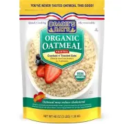 Organic Whole Grain Oatmeal 3 lbs | Cracked n’ Toasted | Quick-Cooking, Steel...
