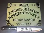 Ouija Sublimated Glass Cutting Board With Matching Knife