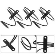 3pcs Iron Wine Rack Wall Hanging Spiral Design Display Holders