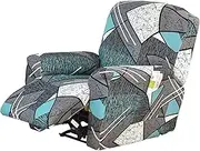 4 Pieces Recliner Slipcover Stretch Printed Lazy Boy Chair Covers with Side Pocket Recliner Sofa Couch Cover Anti-Slip Fitted Recliner Cover Furniture Protector with Elastic Bottom (Color : #2)