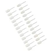 24pcs 10mm Wool Felt Mounted Points Conical Polishing Bits Burrs Buffing Wheels