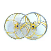 Pair of 20" Bicycle Mag Wheels Set 6 SPOKE YELLOW FOR GT DYNO HARO Xpedite