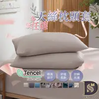 在飛比找蝦皮商城優惠-【岱思夢】天絲枕頭套 美式枕套 頂級天絲 TENCEL 素色