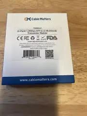 Cable Matters 2-Pack 1000BASE-SX SFP-LC Multi Mode 1G Fiber Transceiver Module