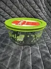 Pyrex 4 Cup Storage Bowl Christmas Falalalala Llama Green NEW