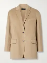 [Theory] Theory - Wool And Recycled Cashmere-blend Felt Blazer - Camel - M/L M/L Brown