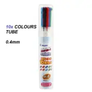 Pilot Hi Tec C Coleto Gel Multi Pen Refill - 10 Colour Set 0.4mm