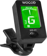 Clip-On Chromatic Guitar Tuner - for Ukulele, Violin, Bass