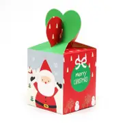 Red & Green Santa Paper Favour Boxes 5pk