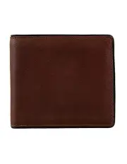 [Dents] RFID Two-Colour Pebble Grain Leather Billfold Wallet with Coin Purse in Tan
