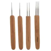 4PCS Practical Hair Weaving Crochet Dreadlocks Hook Tools Hair Knitting Supply