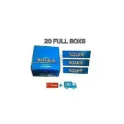 20 BOX OF RIZLA BLUE KING SIZE SLIM CIGARETTE SMOKING ROLLING PAPERS ORIGINAL
