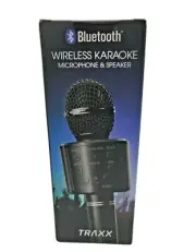 Wireless Karaoke Microphone Speaker Bluetooth by TRAXX NEW