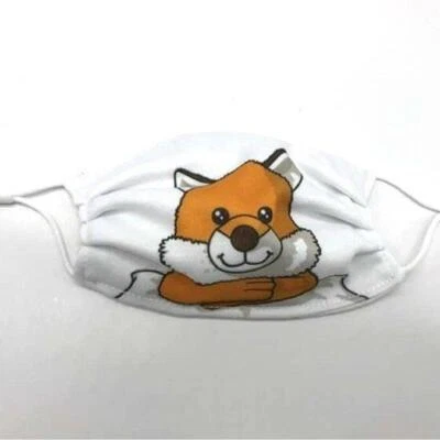 Jomanda Childrens Pack Of 2 Washable Super Cute Fox Face Mask