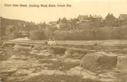 Robin Hoods Bay Yorkshire Town From Beach, (Looking West) England OLD PHOTO