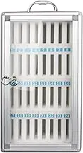 Phone Storage Cabinet Cell Phone Safe Deposit Box 24,32,48,60Position Cell Phone Storage Box Cabinet Wall Mounted Pocket Transparent Lockable Can Be Carried by Hand,Holds32Phones