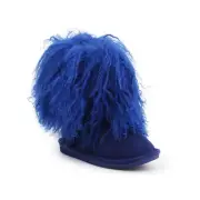Shoes Universal Kids Bearpaw Elle Short Charcoal 1854YCobaltBlue Navy blue-Blue