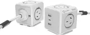 ALLOCACOC POWERCUBE Extended USB White- 2A+1C PD 20W 1.5m Cable