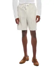 BOSS Hugo Boss Perin Relaxed Fit Linen-Blend Short