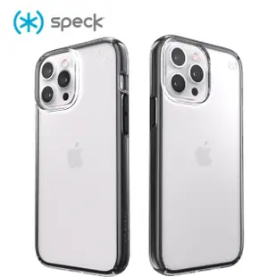 【Speck】iPhone 13 Pro Max 6.7” Presidio 透明抗菌4米防摔保護殼 黑框(Perfect-Clear Geo)
