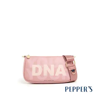 PEPPER S DNA 超纖素皮革斜背包 - 玫瑰粉/摩卡棕/冰晶藍