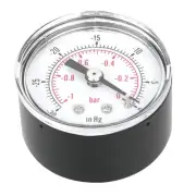 Vacuum Pressure Gauge -1~0bar -30~0inHg C978 1/8BSPT Back Connection Tool