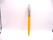Parker Jotter CUSTOM YELLOW ball pen--chrome cap--new--Made in USA