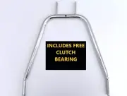 SCOTT BONNAR 45 HANDLEBAR BOTTOM BAR CHROME PLATED 14" & 17" SOLID DECK STYLE