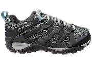 Merrell Womens Alverstone Waterproof Comfortable Leather Hiking Shoes - Charcoal