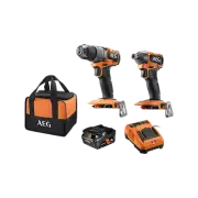AEG Powertools 18V Brushless Sub-Compact 2-Piece 4.0Ah Kit