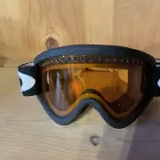 Oakley E-Frame Snow Goggles Orange Lenses Ski Snowboarding Persimmon & Black NIB