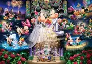 Disney Jigsaw Puzzle 108 Pieces D-108-742 Mickey Wedding (18.2x25.7cm)
