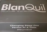 BlanQuil Quilted Weighted Blanket 15lb Taupe Removable Cover New!