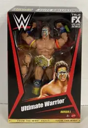 WWE Elite From The Vault Ultimate Warrior Ringside exl figure white winged eagle