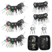 Terminal Removal Tool Kit - 82pcs Depinning Key Set for Car Household Devices with Bag As Shown