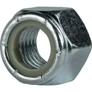 1"-14 Nylon Insert Hex Lock Nuts Grade 2 Zinc Plated Steel Qty 100
