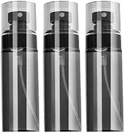 minkissy Travel Spray Bottles Empty 80ml 3Pcs Press Dispenser Bottles Fine Mist Small Spray Bottle for Face Toner Liquids-Black