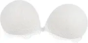 [SOESFOUFU] 1 PC Chest Stickers Strapless Black Bra Invisible Bra Strapless White Bra Lift Nipplecover Invisible Lace Bra Black Bralette Chic Boob Decal Bosom Sticker Lace Chest Sticker