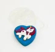 UNICORN HEART MOLD, Soap Mold, Chocolate Mold, Cake Decoration, Fondant Mold