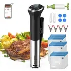 Hobsir Sous Vide Cooker Kit, 1100W Sous Vide Machine with LED, Wifi App Contr...
