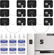 6 Pack Fridge Locks for Kids, Windspeed Refrigerator Lock Child Proof Fridge Door Lock Safety First Freezer Lock for Upright Freezer Lock Baby Proof
